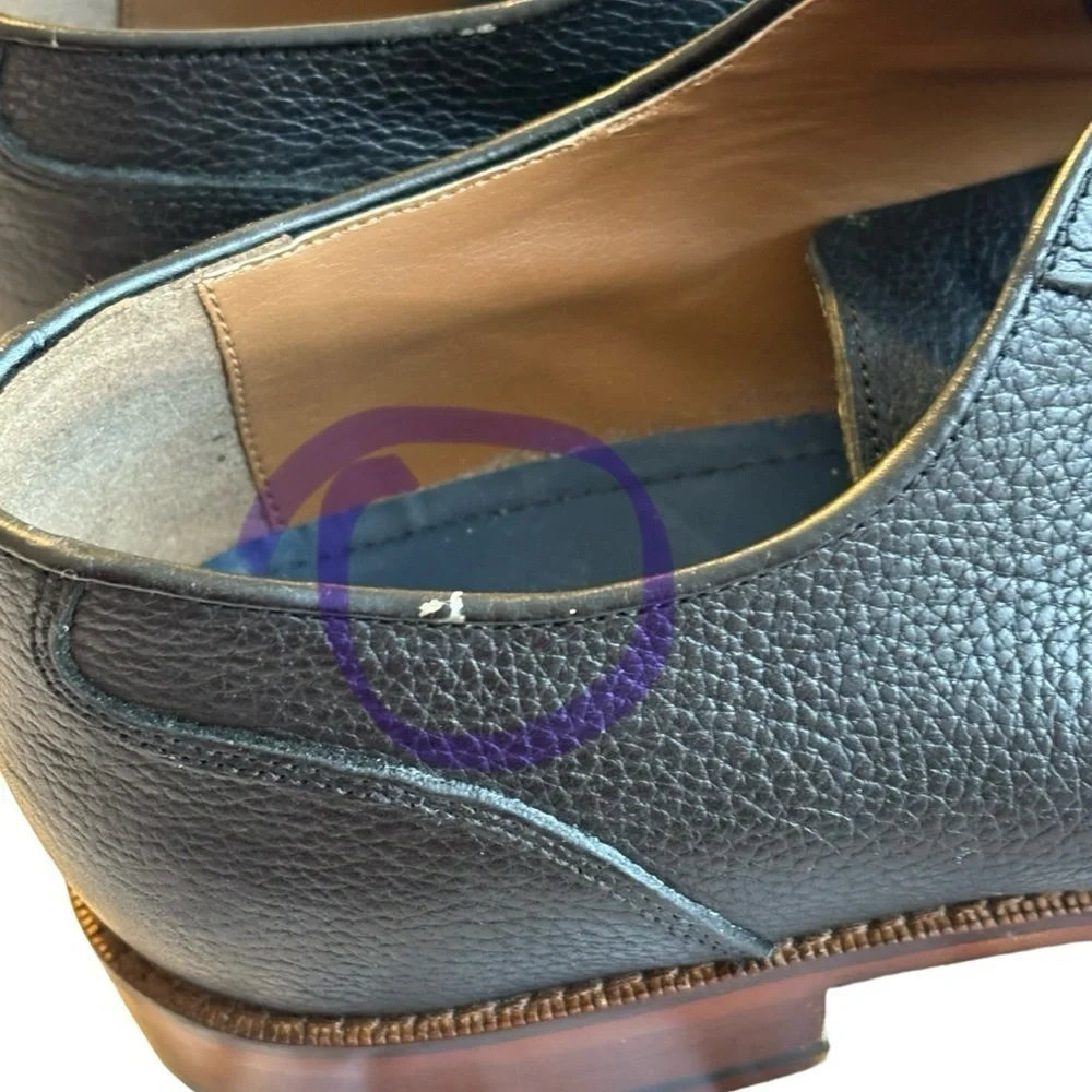 Gordon Rush Woods Black Textured Leather Lace Up Derby Oxford‎  Shoes. SZ 10.